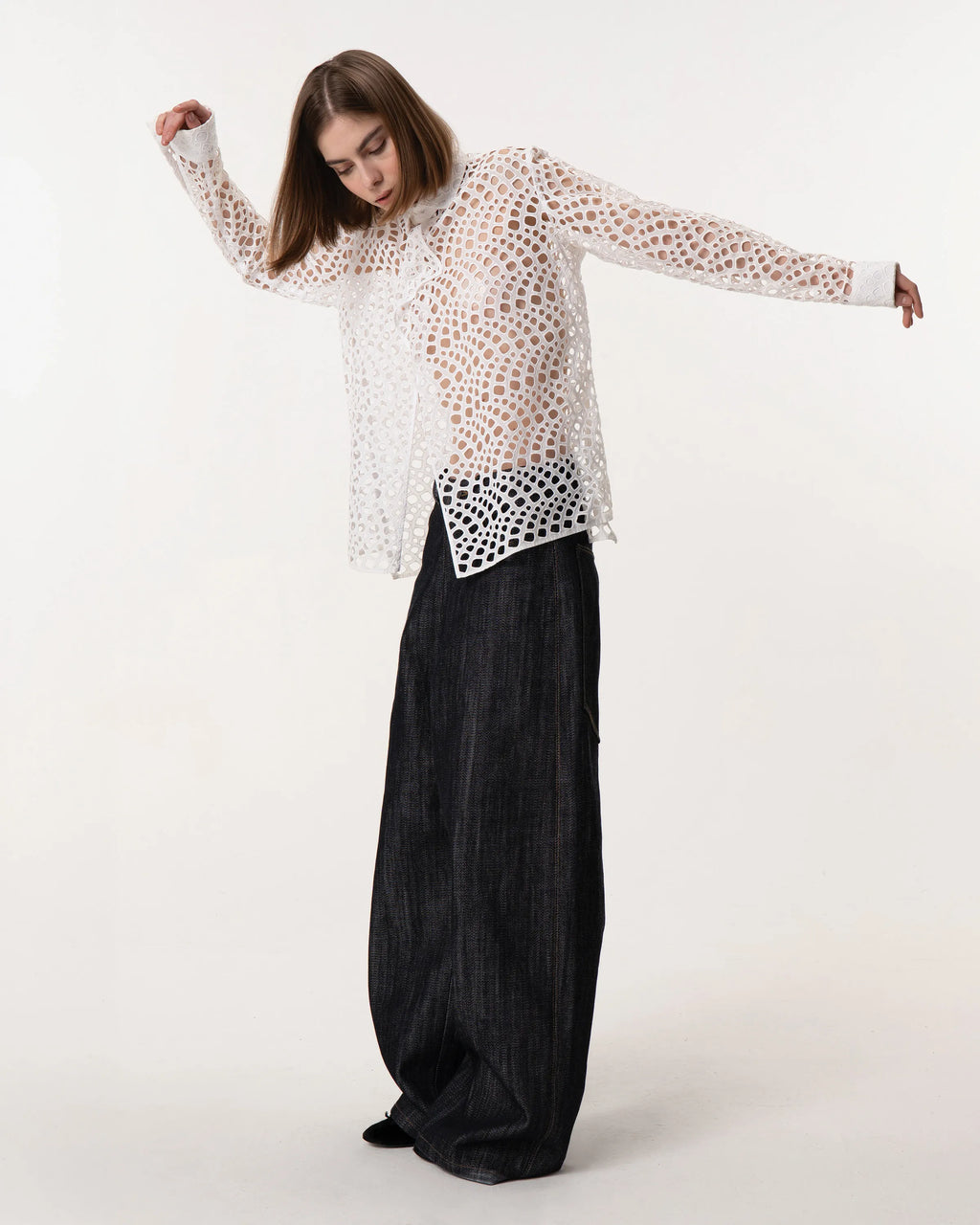 Yohji Yamamoto White Blouse 1990s