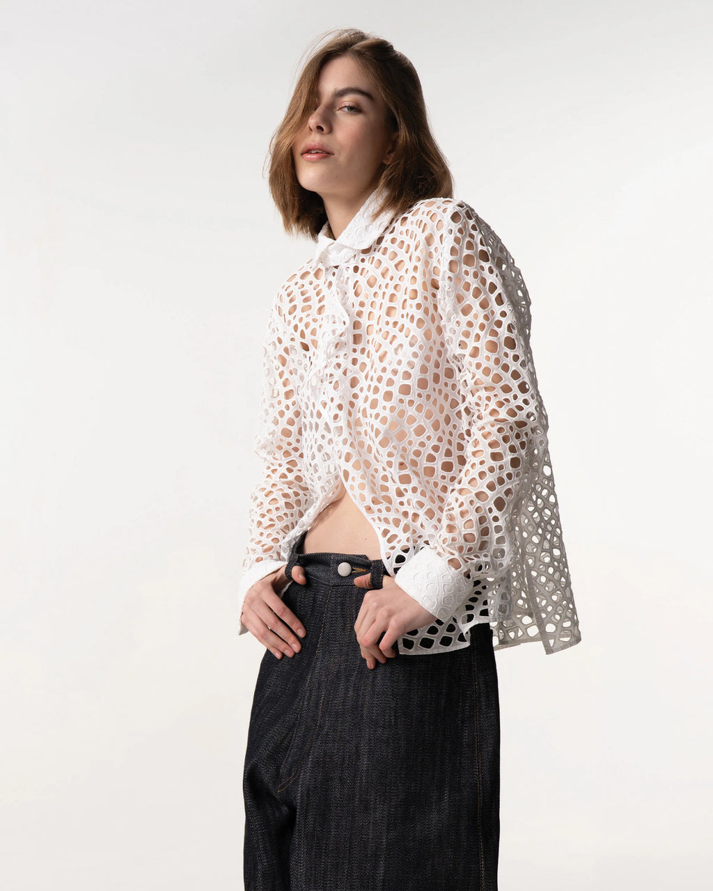 Yohji Yamamoto White Blouse 1990s